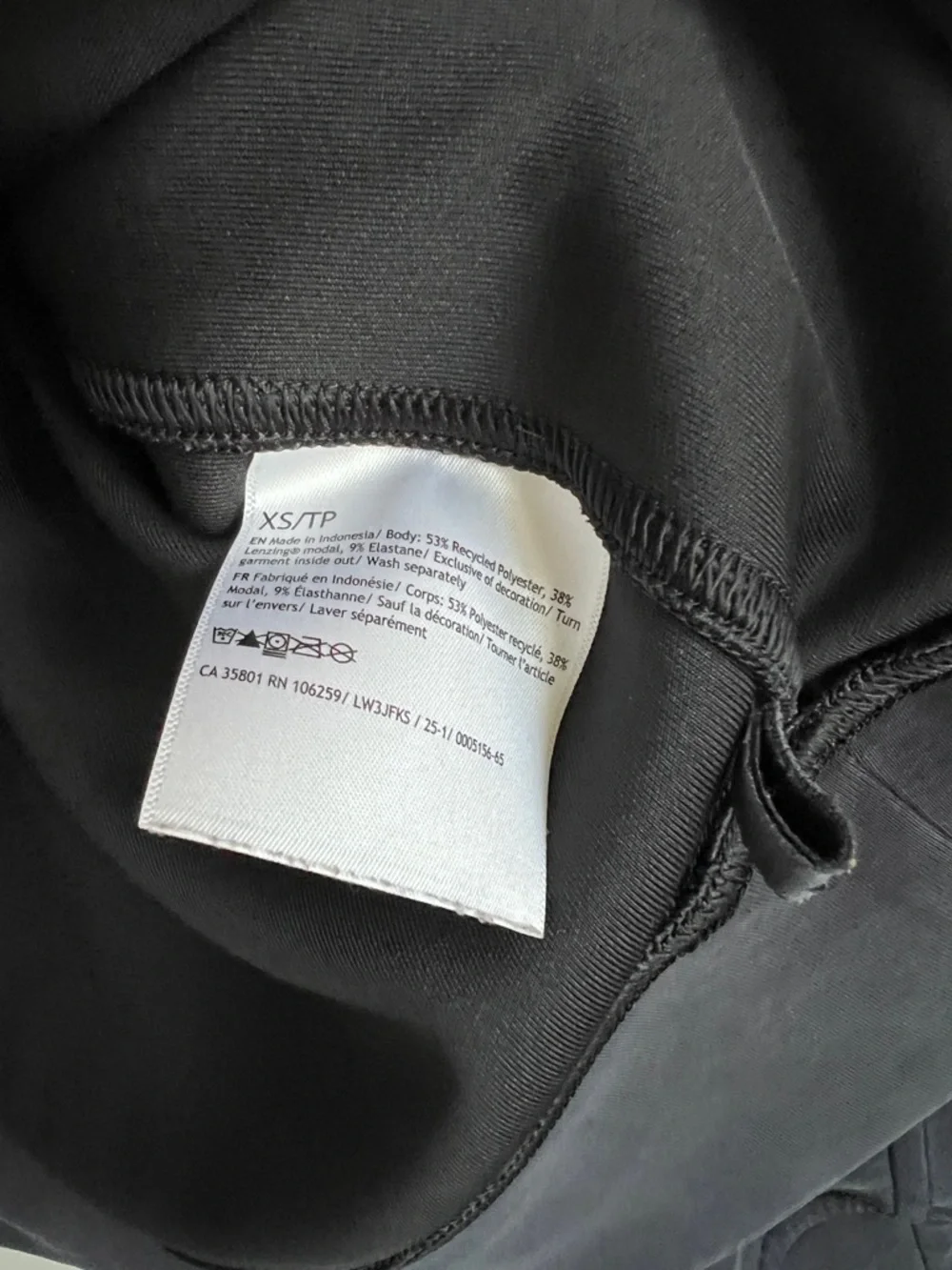 Lululemon Softstreme Black Crewneck Sweatshirt Oversized - Size XS - Picture 3 of 6